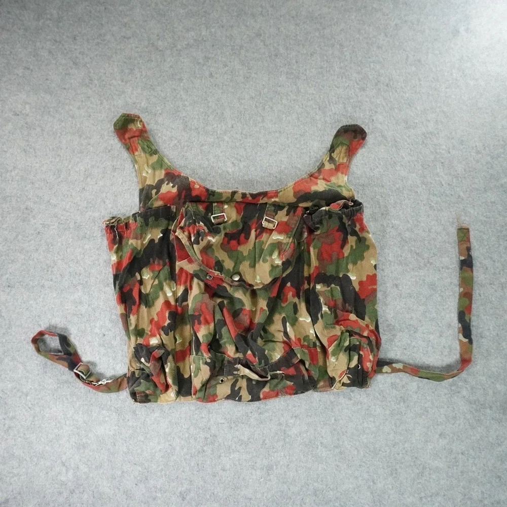 Swiss Army M70 Alpenflage Combat Pack Backpack Coat Jacket Attachment Distressed
